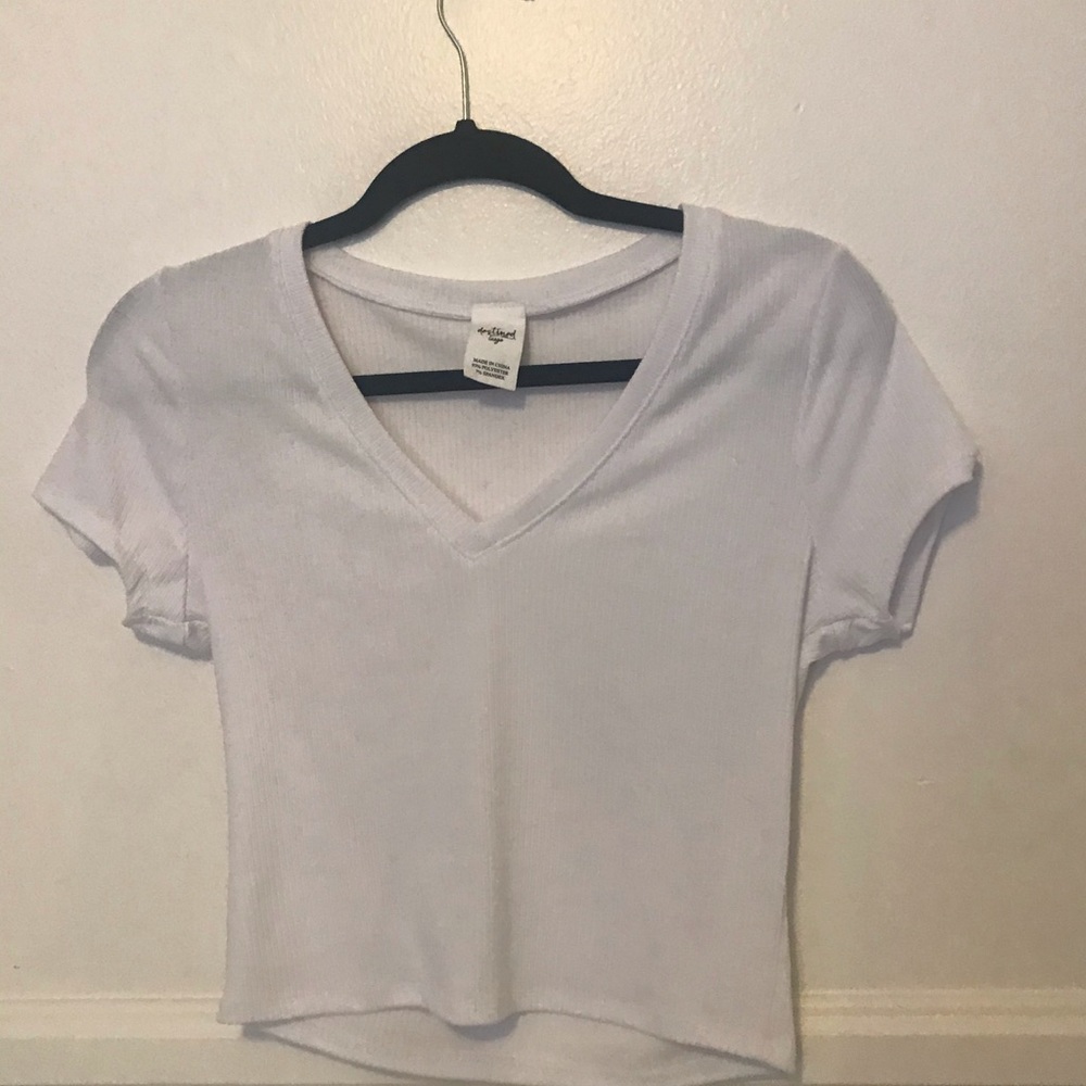 Tillys V-Neck White Tee